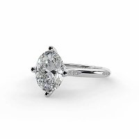 Tulip with Leaf- shaped Beads Side Stones