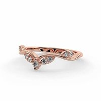 Leaf-Marqui Shaped Wedding Ring