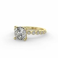 Cara with Hidden Halo and floating side stones