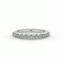 Cara Floating Wedding Ring with Natural Diamonds 0.35ct Total Weight