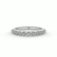 Cara Floating Wedding Ring with Natural Diamonds 0.35ct Total Weight