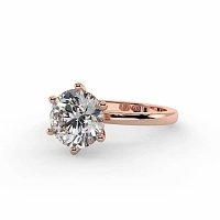 Ariel Engagement Ring with 6 Curved Claws
