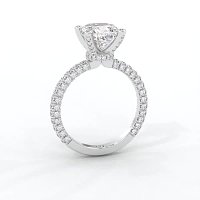 Tulip with Diamond Crown and Claw Set Diamond on Band