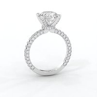 Tulip with Diamond Crown and Claw Set Diamond on Band