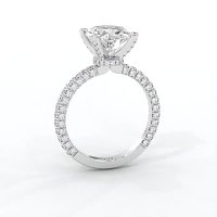 Tulip with Diamond Crown and Claw Set Diamond on Band