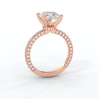Tulip with Diamond Crown and Claw Set Diamond on Band