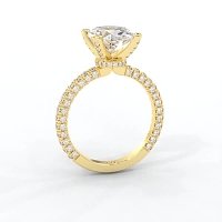 Tulip with Diamond Crown and Claw Set Diamond on Band