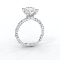 Tulip with Diamond Crown and Claw Set Diamond on Band