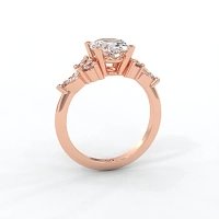 Cluster with Round and Marquise Side Stones