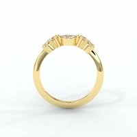 Cluster Lab-Grown Diamond Wedding Ring 0.10cts Total Weight