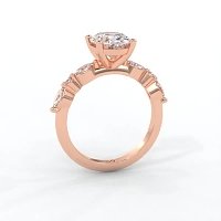 Cluster with Round and Marquise Side Stones