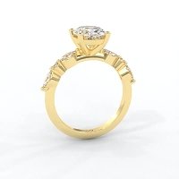 Cluster with Round and Marquise Side Stones