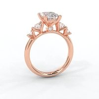 Cara Side Stones with 4 Accent Diamonds