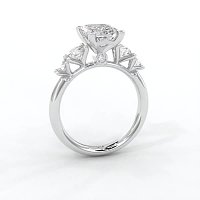 Cara Side Stones with 4 Accent Diamonds