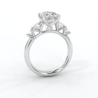 Cara Side Stones with 4 Accent Diamonds
