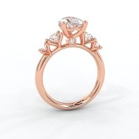 Cara Side Stones with 4 Accent Diamonds