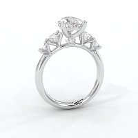 Cara Side Stones with 4 Accent Diamonds
