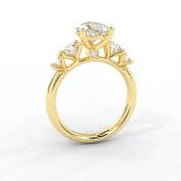 Cara Side Stones with 4 Accent Diamonds