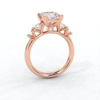 Cara Side Stones with 4 Accent Diamonds