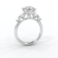 Cara Side Stones with 4 Accent Diamonds