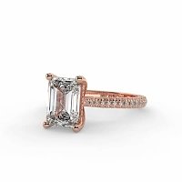 Cathedral with Hidden Halo and Diamond Pave Band