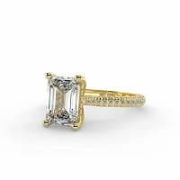 Cathedral with Hidden Halo and Diamond Pave Band