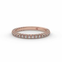 Cathedral Diamond Wedding Ring with Diamond Pave Band
