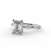 Ariel with Round Prong-Set on Band