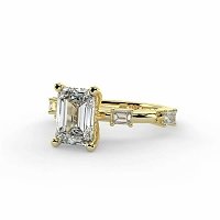 Ariel with Emerald Prong-Set on Band