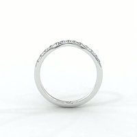 Pure Fancy Wedding Ring with Natural Diamonds 0.2ct Total Weight