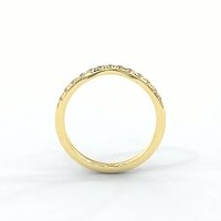 Pure Fancy Wedding Ring with Natural Diamonds 0.2ct Total Weight