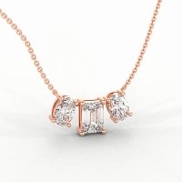 Trilogy Pendant with attached chain