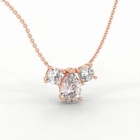 Trilogy Pendant with attached chain