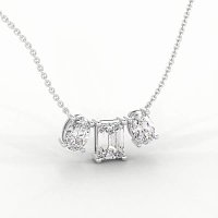 Trilogy Pendant with attached chain