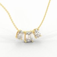 Trilogy Pendant with attached chain