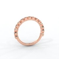 Cara Oval and Round Diamonds Wedding Ring