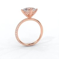 Ariel with 4 Claws with Swirled Diamonds on Band