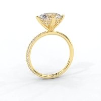 Ariel with 4 Claws with Swirled Diamonds on Band