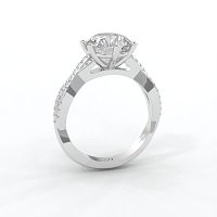 Jana 6 Claws with Diamonds on Band