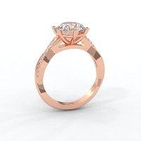 Jana 6 Claws with Diamonds on Half Band
