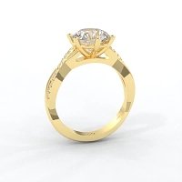 Jana 6 Claws with Diamonds on Half Band