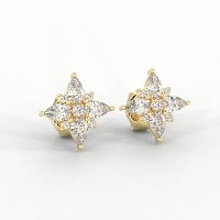 Stud Earrings with Total 2.00cts Lab-grown Diamonds