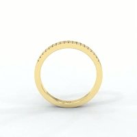 Double Row Natural Diamond Stacker Ring 0.20cts Total Weight