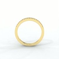 Double Row Natural Diamond Stacker Ring 0.20cts Total Weight