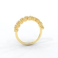 Cluster Claw Set Stacker Ring
