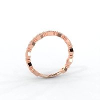 Bead and Milgrain Stacker Ring