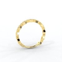 Bead and Milgrain Stacker Ring
