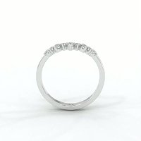 Cluster Crown Stacker Wedding Ring with Natural Diamonds 0.17ct Total Weight