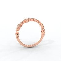 Stacker Ring with Crossed Bezels