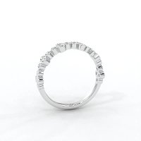 Stacker Ring with Crossed Bezels